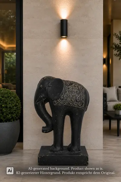 Product image 1 of the product “Majestic Elephant Sculpture, 60 cm Height, Cast Stone, Antique Finish Colour ”